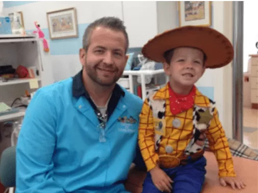 Dr. Tucker and one of his ‘cowboy’ patients.