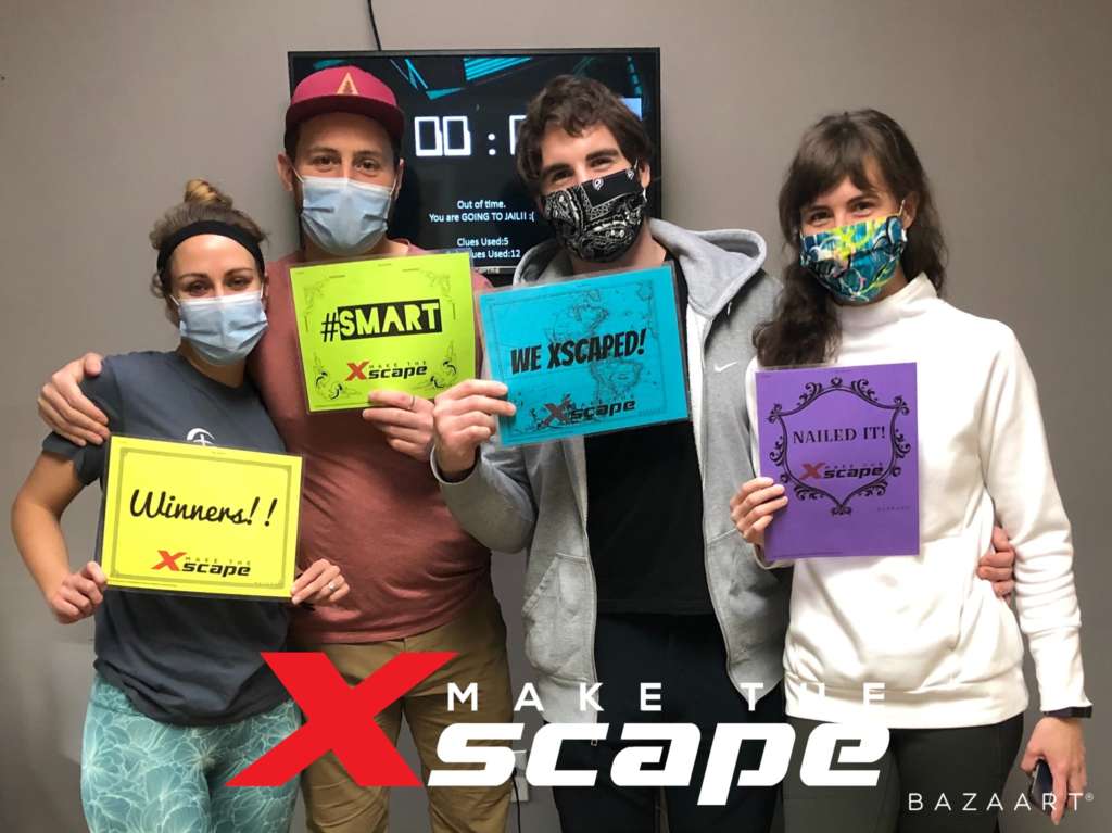 Sweet escape of a team of four at Make The Xscape in Statesville, NC